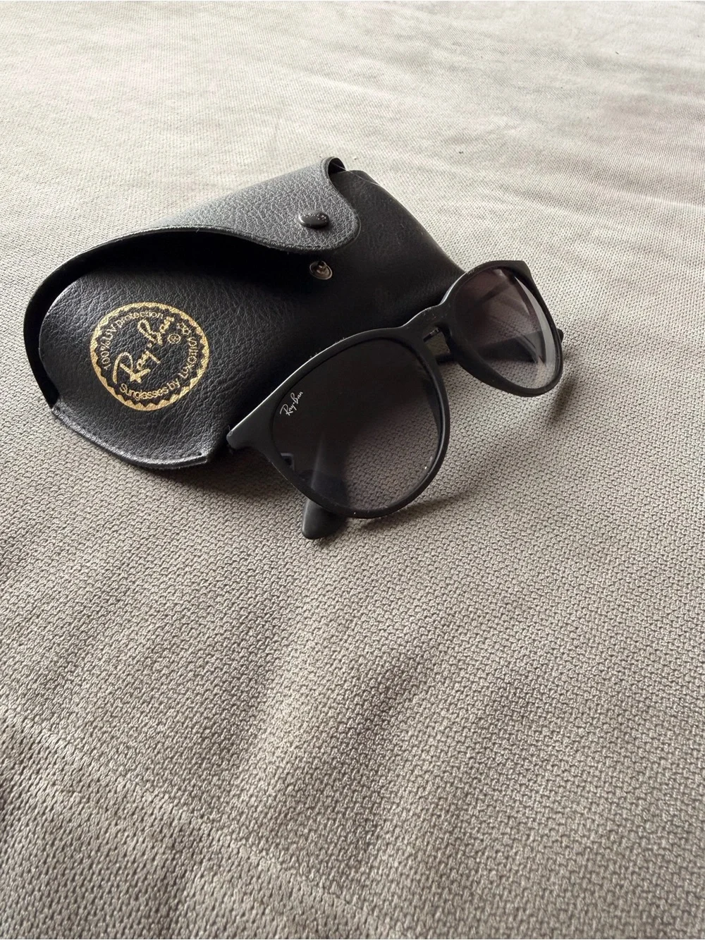 Ray-Ban Black Sunglasses with Black Gradient Lenses